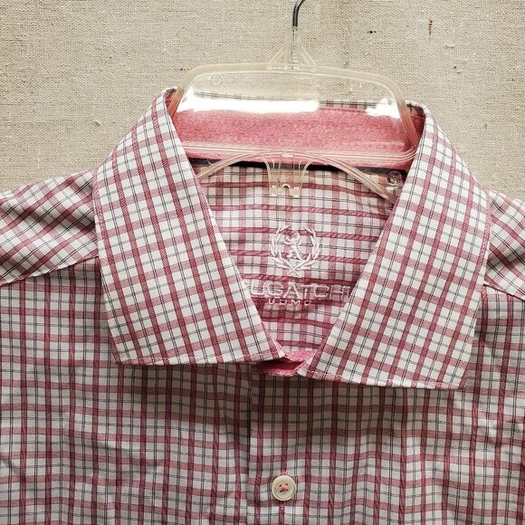 Bugatchi UOMO Button Up Plaid Men's Dress Shirt - Picture 5 of 8